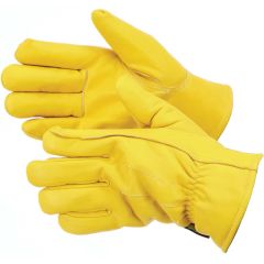 Force Gold Winter Grain Leather Gloves Large