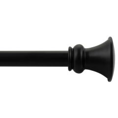 Tringle à Rideaux Noire 36"-66"