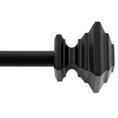 Tringle à Rideaux Noire 66"-120"