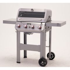 Mesa 4 Burner Clearview Open Car Gas Grill in Stainless