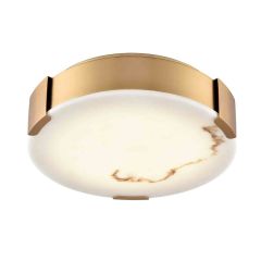 Petra 14" Brass Flush Mount Light