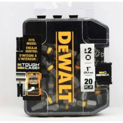 Embouts Dewalt 1" Sq2 Max Impact 20/Paquet