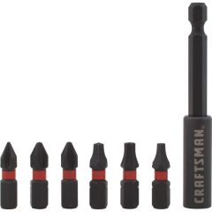 Jeu de tourne-écrous impact Craftsman 1/4" x 1" 7 pièces