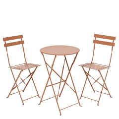 Picadilly Bistro Folding Set-Terracotta