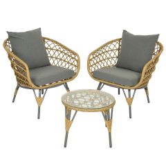Paradise Conversation Set-Gray