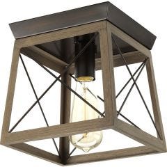 Briarwood Antique Bronze Flush Mount Light