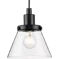 Hinton Matte Black Modern Farmhouse Pendant Light