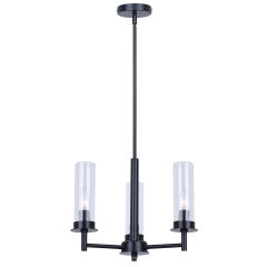 Benson 3-Light Chandelier-BLK