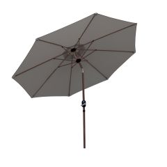 Parasol Effet Bois 9’ - Grège