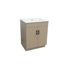 Vanité Mélamine Chêne Clair 30"