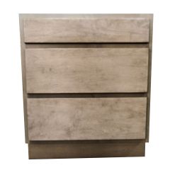 30" 3-Drawer Bank Natural