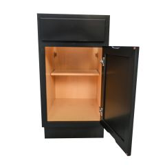 15" Base Cabinet Black