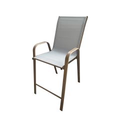 Bridgetown Bar Chair Wood Look-Greige