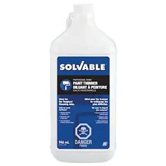 Diluant et nettoyant pour peinture Solvable 946mL