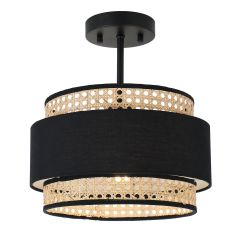 Rattan Cane Weave Ceiling Light