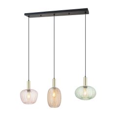 Boho Glass Trio Pendant Light
