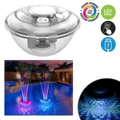Floating LED Pool Fountain with RGB Lights