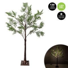 Arbre extérieur pré-éclairé feuilles mini 120 LED