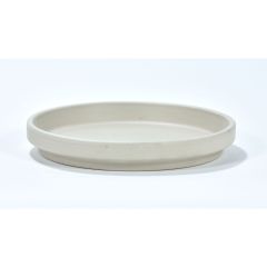 Soucoupe granit blanc terre cuite 6.3"