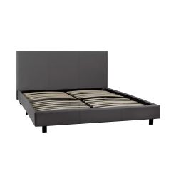Queen Platform Bed-Grey