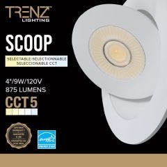 4" CCT Scoop Gimbal Light White