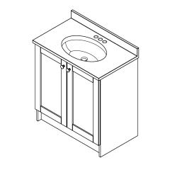 Vanité de Salle de Bain Jerco 30"