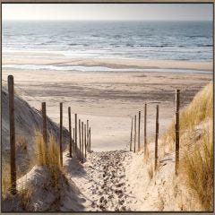 Sand Path Framed Print 24" x 48"