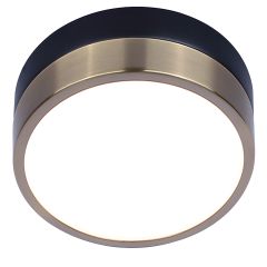 12" LED Flush Mount 3CCT -Black & Gold