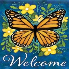 Summer Large Flag Garden Butterfly