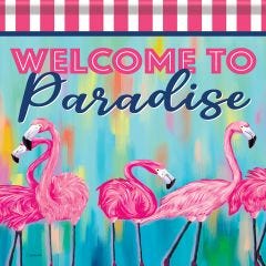 Summer Large Flag Welcome Paradise