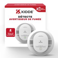 Détecteur de fumée Kidde pile AA-2/pqt