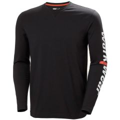 HH Logo Long-Sleeve Shirt-Black Medium