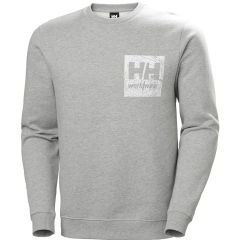 HH Logo Crew-Neck-Light Grey Medium