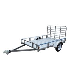 5' x 8' Galvalume Rail Side Utility Trailer