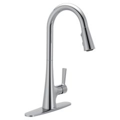 Mikah One Handle High Arc Pulldown Kitchen Faucet Chrome