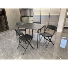 Folding Table with Four Chairs-5/Pieces