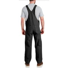Relaxed Fit Duck Bib Overall Black-40x32
