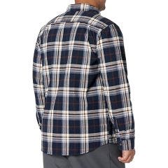 Loose Fit Heavyweight Flannel Longsleeve Shirt Oat Milk-L