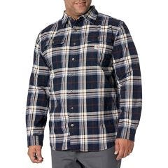Loose Fit Heavyweight Flannel Longsleeve Shirt Oat Milk-M
