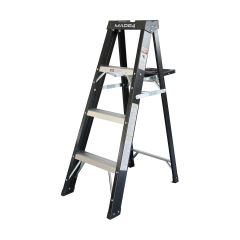 4' Fiberglass Step Ladder Grade 2 225lbs Capacity