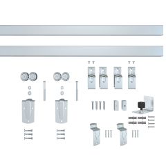 Heavy Duty Sliding Barn Door Hardware-Galvanized Steel