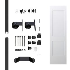 32" x 84" 2-Panel Primed Barn Door Kit