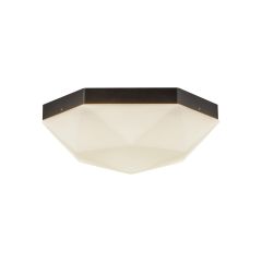 Krysta 12" Flush Mount-Matte Black