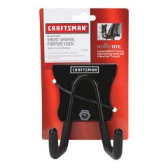 Craftsman VersaTrack Black Short General  Purpose Hook