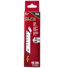 OLFA 25mm Silver Snap Blades-40/Pack