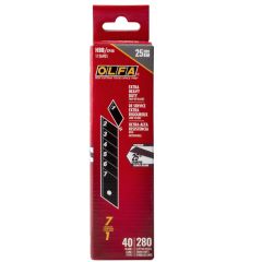 OLFA 25mm HD Black Snap Blades-40/Pack