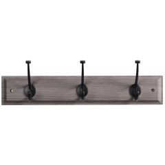 MDF Board with 3 Black Hooks