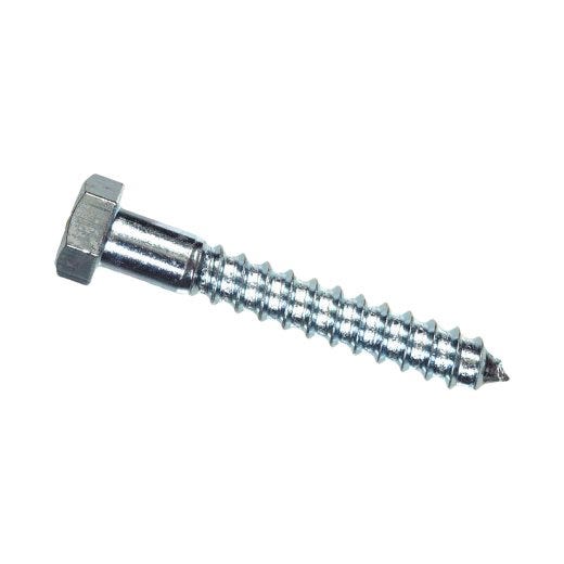 1/2" x 3" Zinc Plated Hex Lag Screw