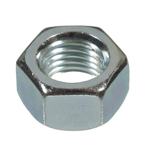 #10-32 Zinc Plated Standard (SAE) Hex Nut 18/Pack