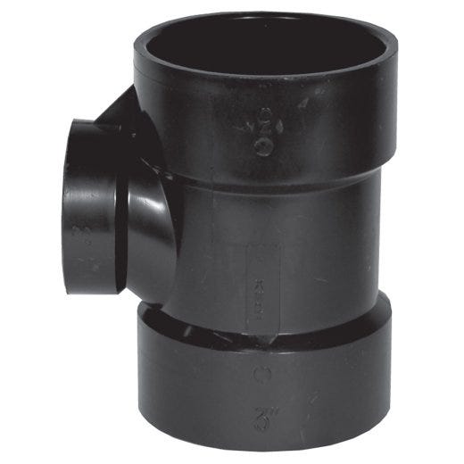 3" x 3" x 2" ABS Reducing Pipe Tee